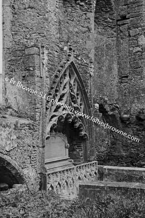 STRAIDE ABBEY WITH MICHAEL DAVITTS GRAVE (DIED 20.5.09)